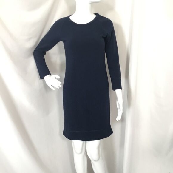 J. Crew Blue Sweatshirt Dress (H12) - Picture 1 of 6